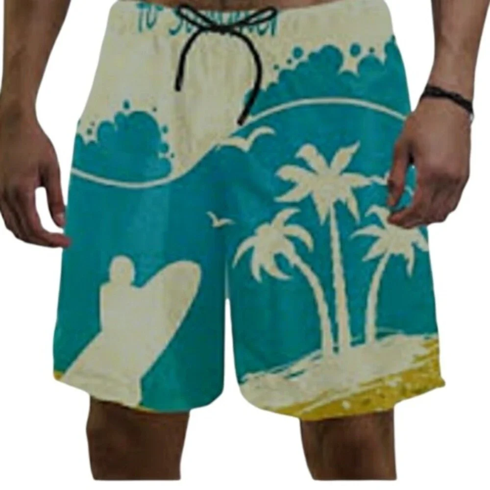 Cyceos Tropical Print Beach Swim Trunks